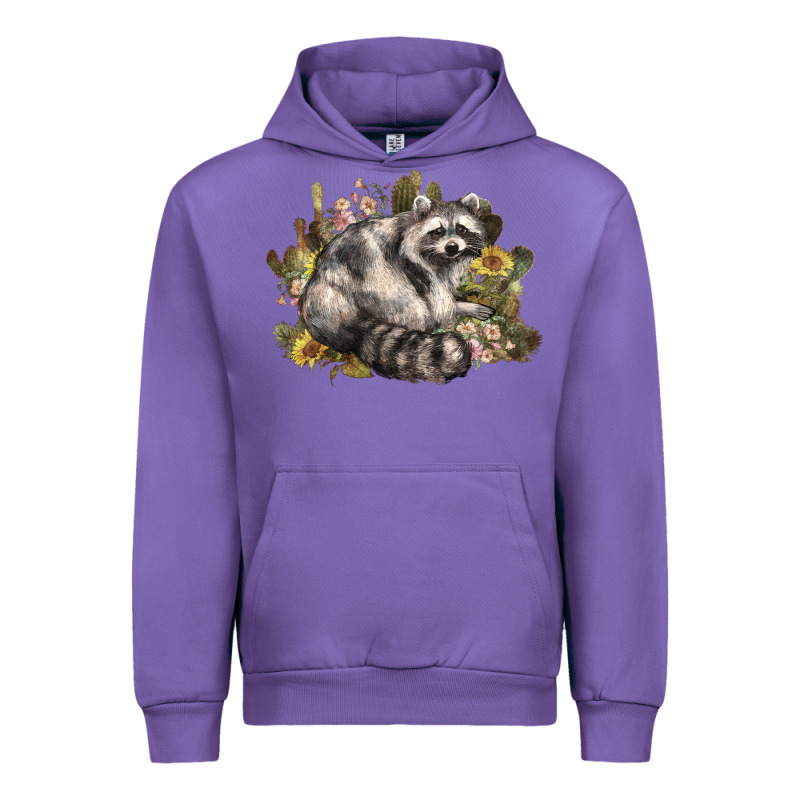 Floral Racoon Western Urban Hoodie by NancyCooperArtShop | Teevron