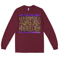 Burgundy mardi gras leopard Long Sleeve Tee - RanaPortraitStore