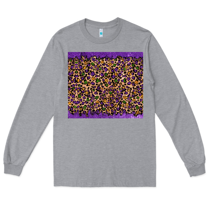 Mardi Gras Leopard Long Sleeve Tee by RanaPortraitStore | Teevron