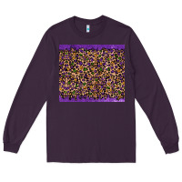 Plum mardi gras leopard Long Sleeve Tee - RanaPortraitStore