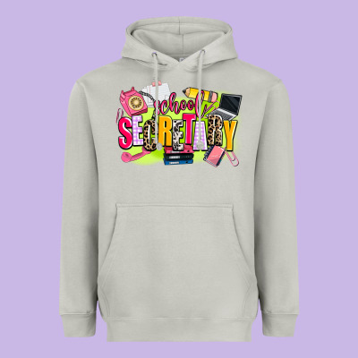 School Secretary Heavyweight Hoodie Designed By Adodesignshop