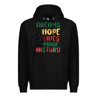 Black dreams hope lives pride Premium Hoodie - MaliasSmallBusiness