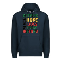 Navy dreams hope lives pride Premium Hoodie - MaliasSmallBusiness