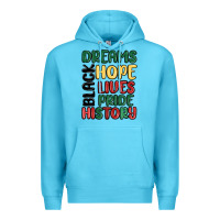 Ocean Blue dreams hope lives pride Premium Hoodie - MaliasSmallBusiness