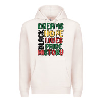 Pale Pink dreams hope lives pride Premium Hoodie - MaliasSmallBusiness