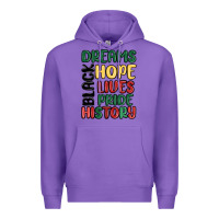 Purple dreams hope lives pride Premium Hoodie - MaliasSmallBusiness