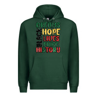 Sports Green dreams hope lives pride Premium Hoodie - MaliasSmallBusiness