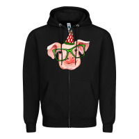 Black pig christmas Zipper Hoodie - RanaPortraitStore