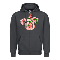 Smoke pig christmas Zipper Hoodie - RanaPortraitStore
