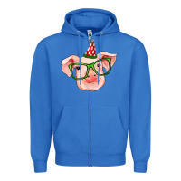 True Royal pig christmas Zipper Hoodie - RanaPortraitStore
