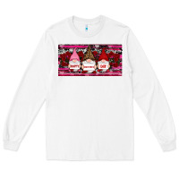 White Happy valentines day gnomes rose Long Sleeve Tee - RanaPortraitStore