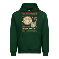 Forest Green some days i rock it some days it rocks me either w Urban Hoodie - MaliasSmallBusiness