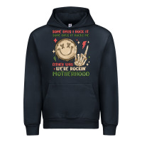 Navy some days i rock it some days it rocks me either w Urban Hoodie - MaliasSmallBusiness