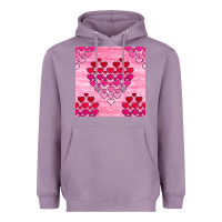 Lavender valentines day hearts seamless pattern Heavyweight Hoodie - BundleAndBundleShop