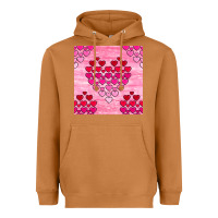Meerkat valentines day hearts seamless pattern Heavyweight Hoodie - BundleAndBundleShop
