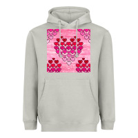 Moon Dust valentines day hearts seamless pattern Heavyweight Hoodie - BundleAndBundleShop