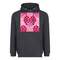 Smoke valentines day hearts seamless pattern Heavyweight Hoodie - BundleAndBundleShop
