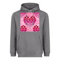 Storm valentines day hearts seamless pattern Heavyweight Hoodie - BundleAndBundleShop