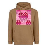 Toasted Coconut valentines day hearts seamless pattern Heavyweight Hoodie - BundleAndBundleShop