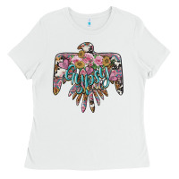 White gypsy soul thunderbird Ladies Tee - BarkalooDesign