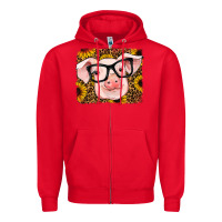 Red sunflowers pig Zipper Hoodie - RanaPortraitStore