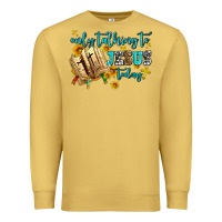 Antique Gold only talking to jesus today Premium Sweatshirt - AdoDesignShop