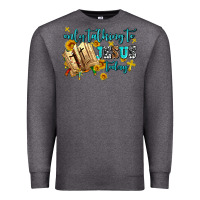 Charcoal Heather only talking to jesus today Premium Sweatshirt - AdoDesignShop