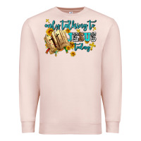 Pale Pink only talking to jesus today Premium Sweatshirt - AdoDesignShop