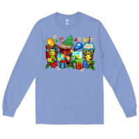 Colony Blue autism christmas coffee cups Long Sleeve Tee - Zillion Design Studio