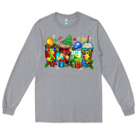Heather Grey autism christmas coffee cups Long Sleeve Tee - Zillion Design Studio