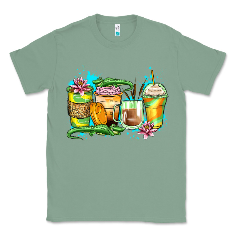 Alligator Coffee Cups Classic Tee by Zillion Design Studio | Teevron