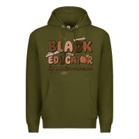 Army Green black educator by popular demand Premium Hoodie - MaliasSmallBusiness