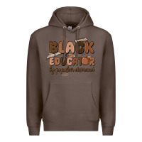 Coffee black educator by popular demand Premium Hoodie - MaliasSmallBusiness