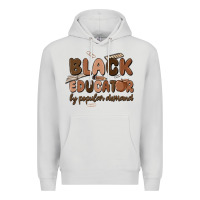 Dove Grey black educator by popular demand Premium Hoodie - MaliasSmallBusiness