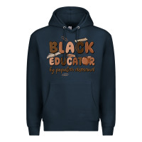 Navy black educator by popular demand Premium Hoodie - MaliasSmallBusiness