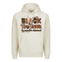 Oatmeal Heather black educator by popular demand Premium Hoodie - MaliasSmallBusiness