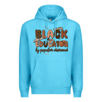 Ocean Blue black educator by popular demand Premium Hoodie - MaliasSmallBusiness