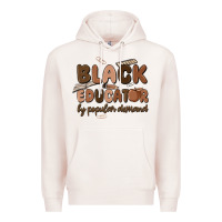 Pale Pink black educator by popular demand Premium Hoodie - MaliasSmallBusiness