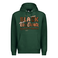 Sports Green black educator by popular demand Premium Hoodie - MaliasSmallBusiness