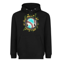 Black baseball gemstone sunflower Heavyweight Hoodie - JahusDesignShop