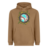Toasted Coconut baseball gemstone sunflower Heavyweight Hoodie - JahusDesignShop