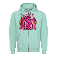 Tackle Cancer Basketball Zipper Hoodie | Teevron