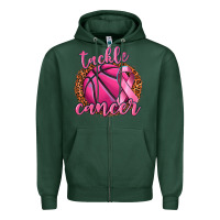 Sports Green tackle cancer basketball Zipper Hoodie - texasbilliewilder