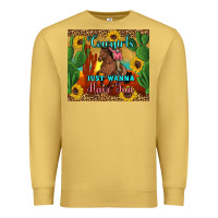 Antique Gold cowgirls just wanna have fun Premium Sweatshirt - Artiststas