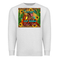 Oatmeal Heather cowgirls just wanna have fun Premium Sweatshirt - Artiststas