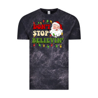 Cloud Black don't stop believin Vintage Tee - BarkalooDesign