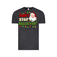 Vintage Black don't stop believin Vintage Tee - BarkalooDesign