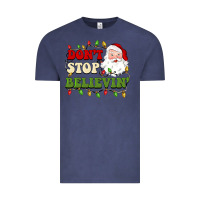 Vintage Denim don't stop believin Vintage Tee - BarkalooDesign