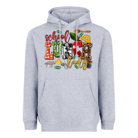 Heather Grey school lunch lady Heavyweight Hoodie - AdoDesignShop