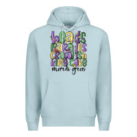 Blue Mist beads parades crawfish king cake mardi gras Premium Hoodie - MaliasSmallBusiness